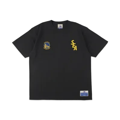 WIND AND SEA x NBA T-Shirts Japan Games 2022 Limited (Warriors) "Black"