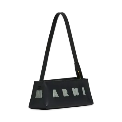 MARNI Museo Baguette Bag in Leather "Black/Step"