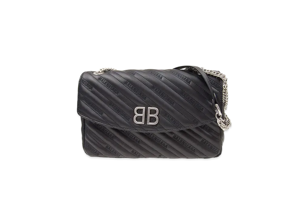 BALENCIAGA Shoulder Bag Calfskin "Black"