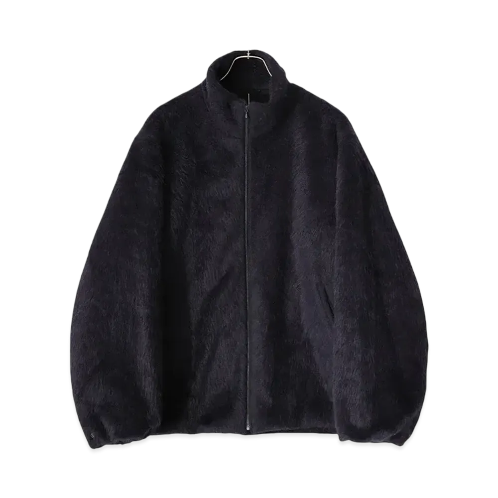 COMOLI Camel Shaggy Jacket "Navy"