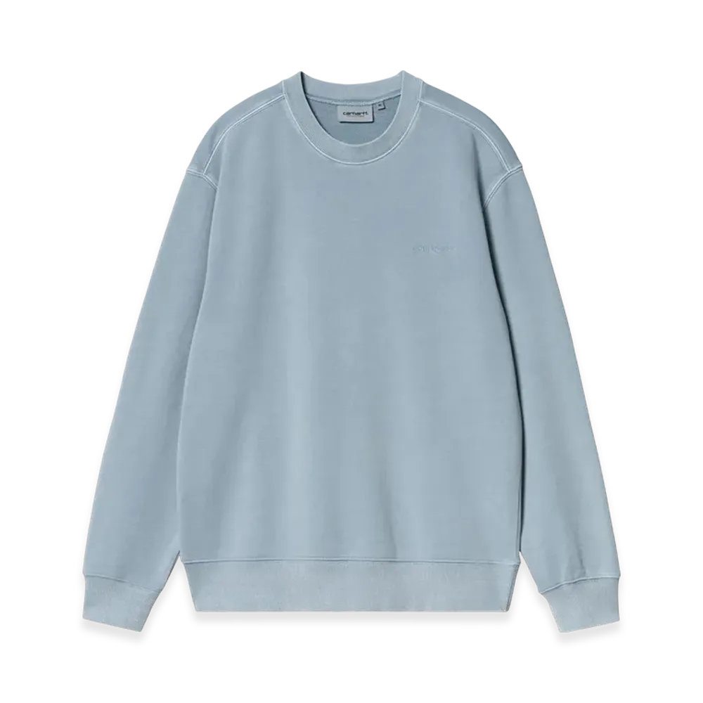 Carhartt WIP Duster Script Sweat "Misty Sky(Garment Dyed)"