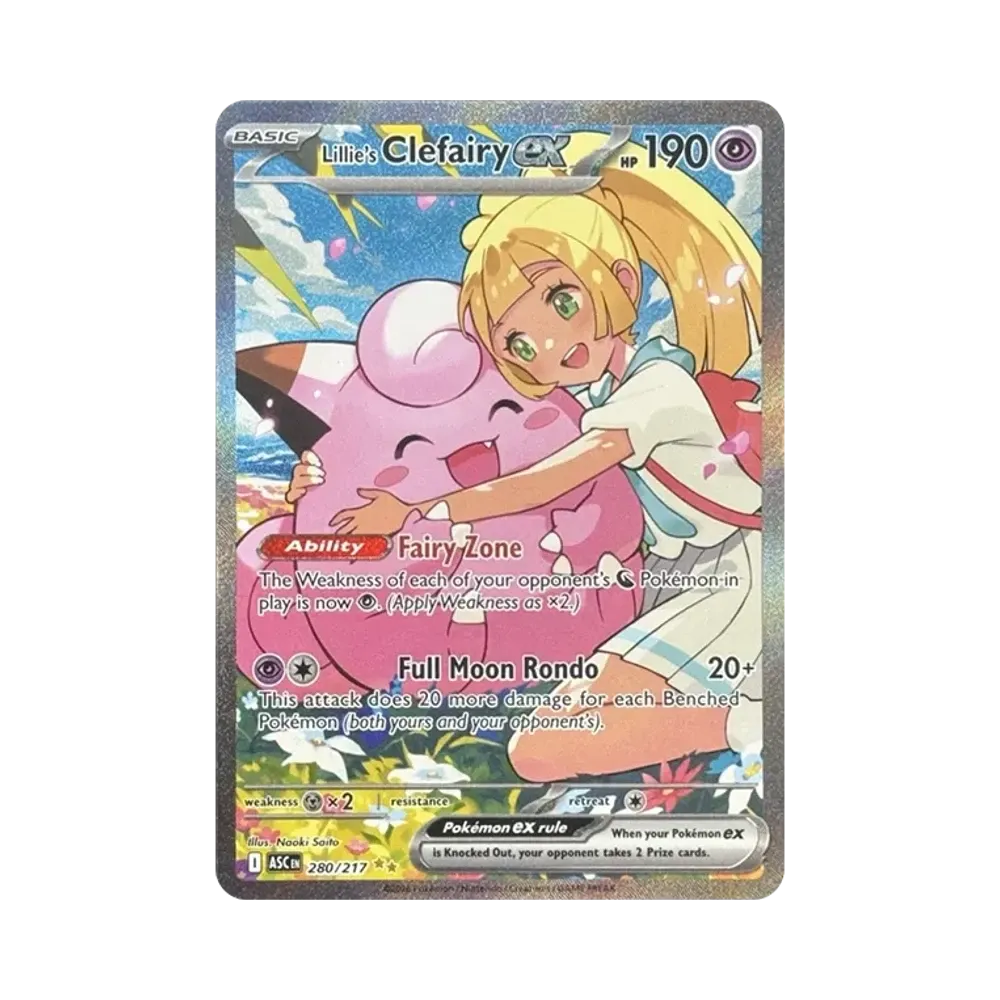 リーリエのピッピex SIR [ASC 280/217]【英語版】(メガエボリューション「アセンデッド ヒーローズ」)