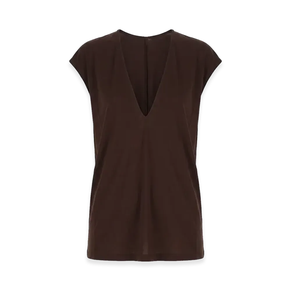Rick Owens Women's T-Shirt Dylan "Brown"