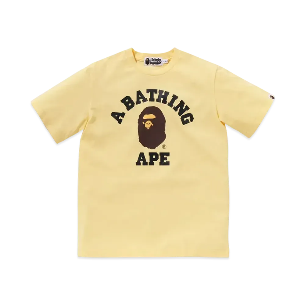 A BATHING APE College Tee "Yellow"