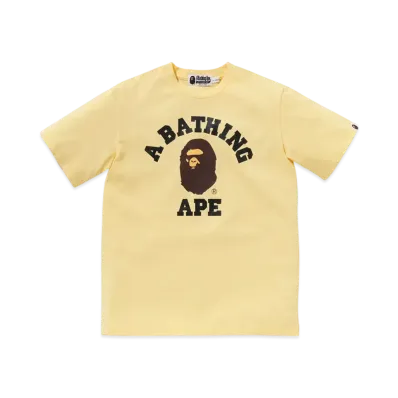 A BATHING APE College Tee "Yellow"