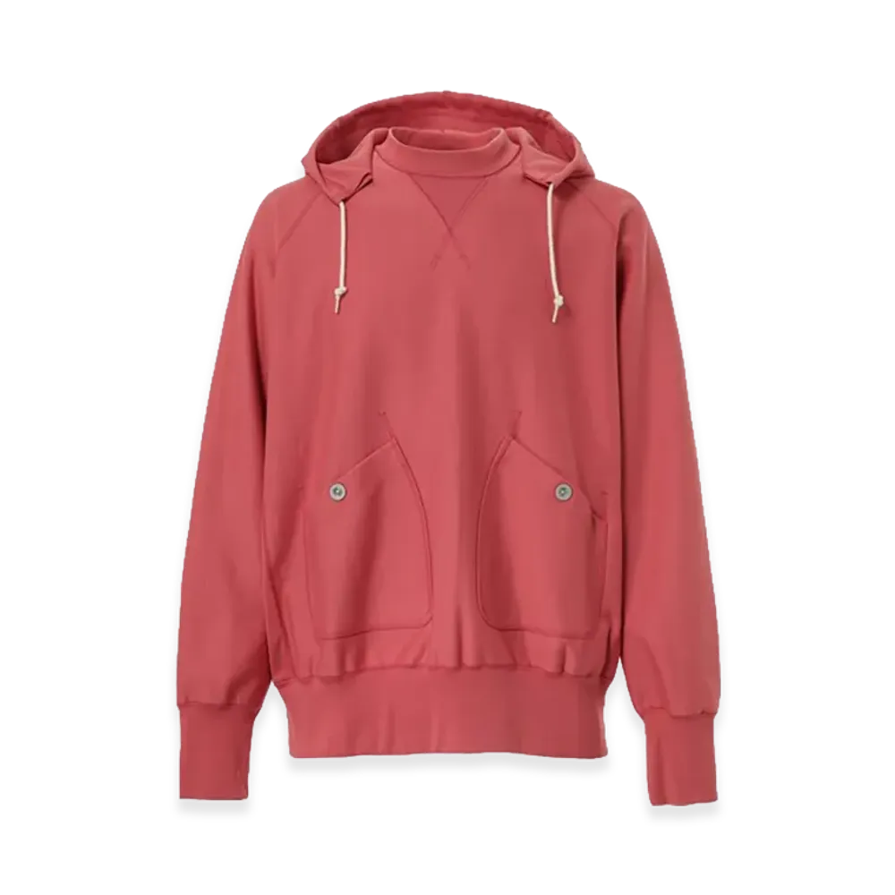 COMME des GARCONS HOMME Hood-Added Cotton Sweatshirts "Pink"