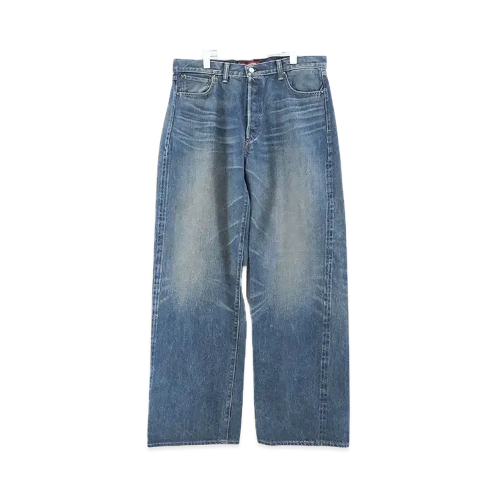 JUNYA WATANABE x Levi's Cotton Selvedge Denim Product Processing W Name Pants "Indigo"