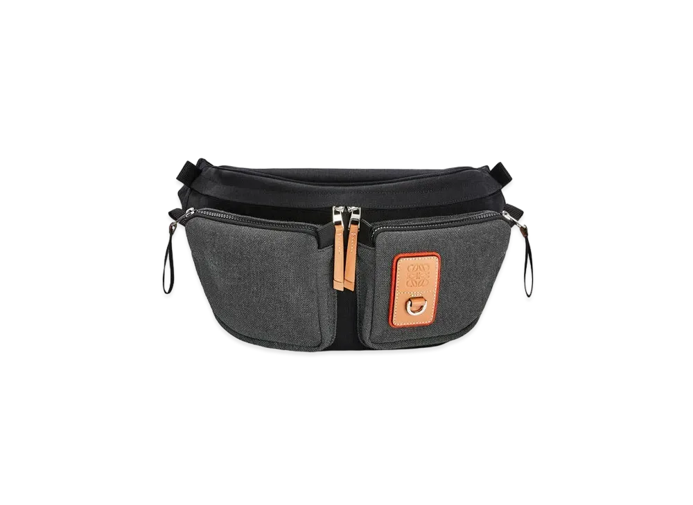 LOEWE Large Bumbag In Canvas "Black"
