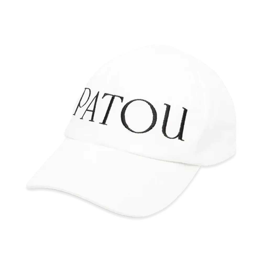 PATOU Women's Cotton Baseball Cap "White"
