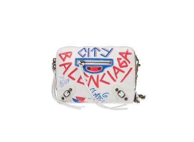 BALENCIAGA Calfskin Handbag "White"