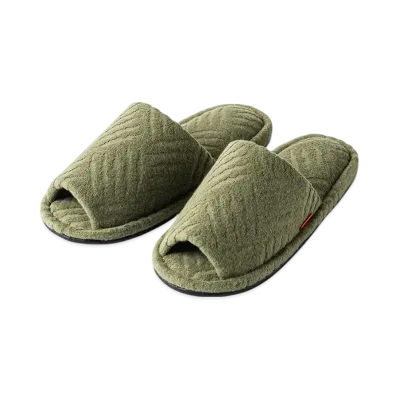 TIGHTBOOTH Checker Plate Pile Room Sandal "Olive"