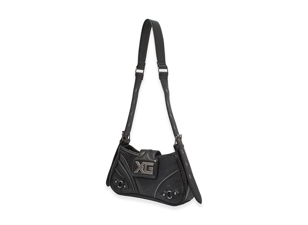 X-Girl XG Emblem Buckle Paneled Shoulder Bag "Black"