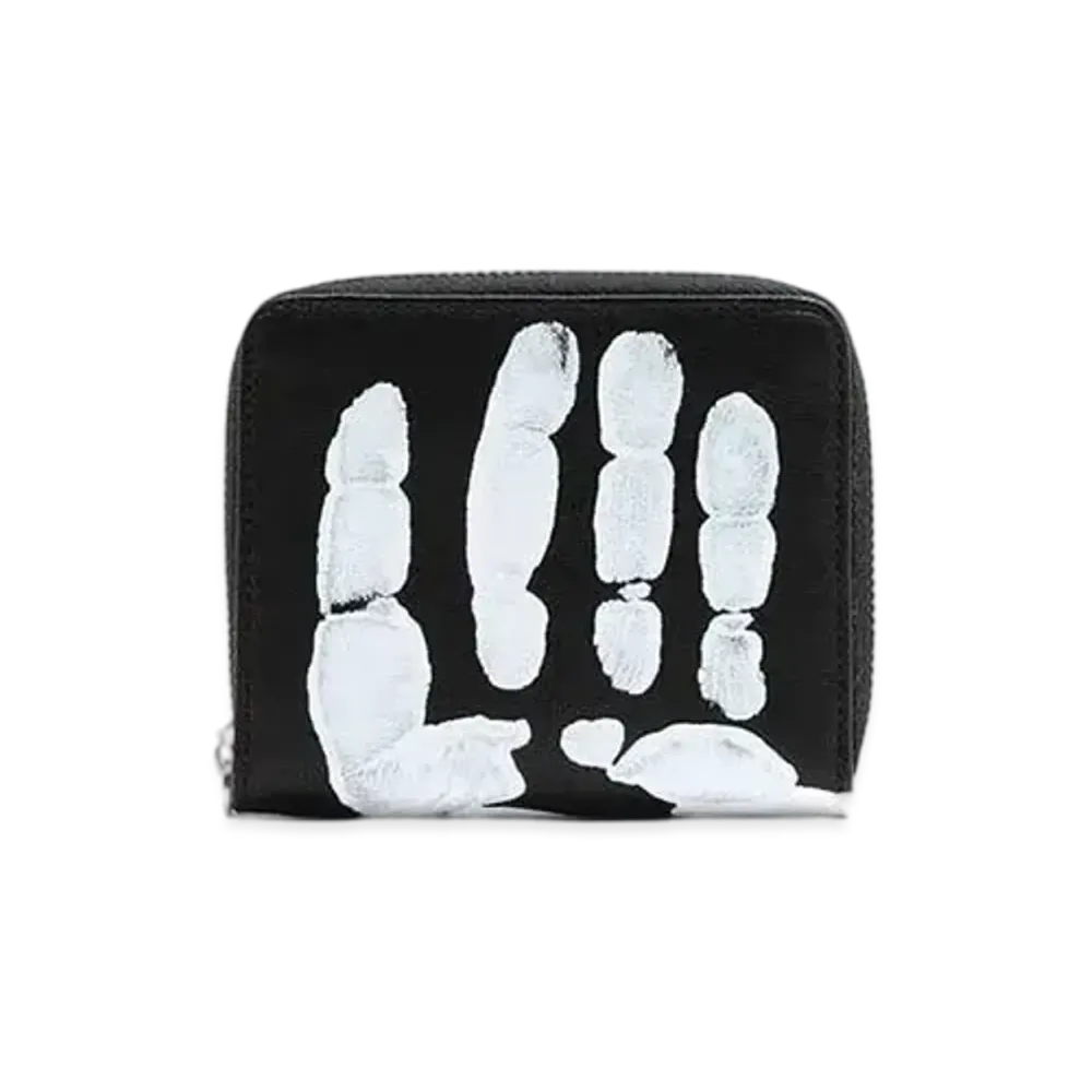 Maison Margiela Hand-Painted Zip-Around Wallet "Black"