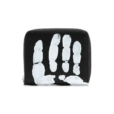 Maison Margiela Hand-Painted Zip-Around Wallet "Black"
