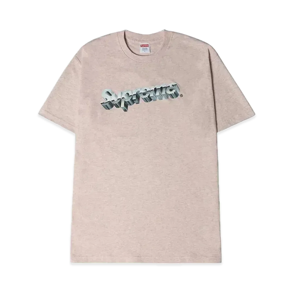シュプリーム クローム ロゴ Tシャツ "ピンク"