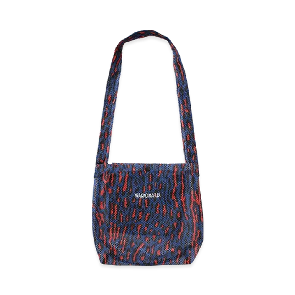 WACKO MARIA x Speak Easy Leopard Mesh Shoulder Bag "Blue"