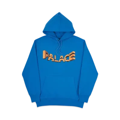 PALACE Warp Font Hood "Blue"