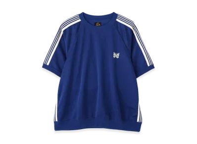 NEEDLES x BEAVER Track S/S Crew Neck Shirt-Poly Smooth "Royal"