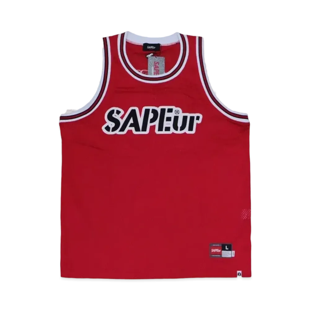 SAPEur Basket Tank Top "Red"