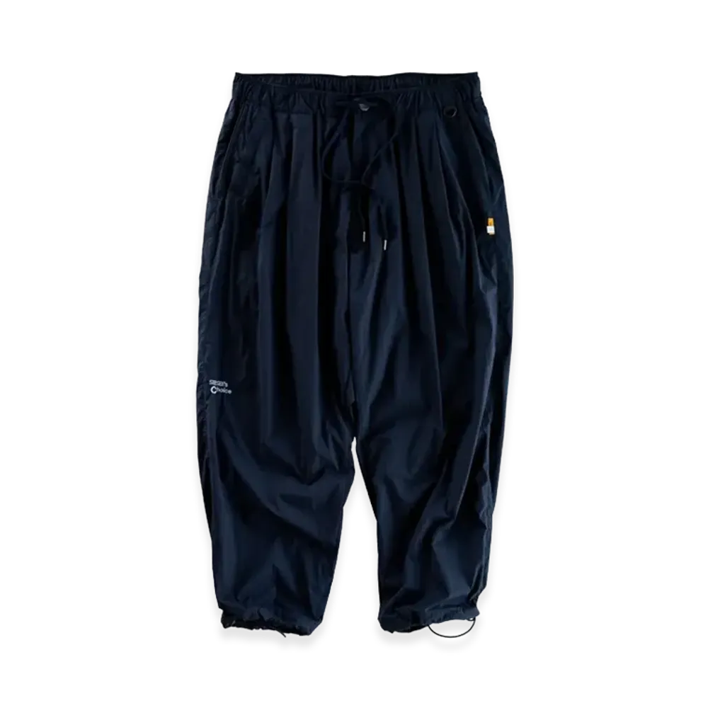 SEE SEE see see's choice Easy Double Pleated Trouser "Navy/White"