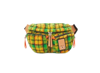 LOEWE Large Bumbag In Recycled Textile "Green / Multicolor"