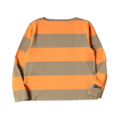 KAPITAL Border India Boat Neck Long Tee "Khaki"
