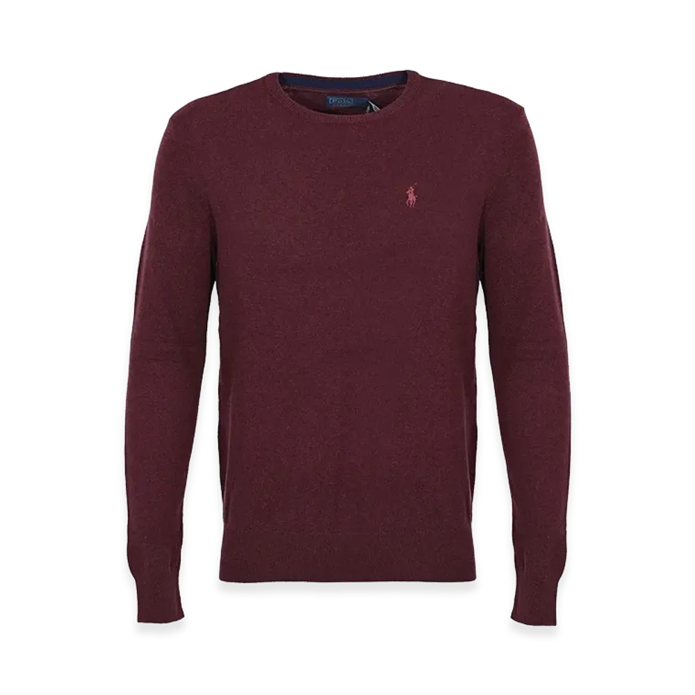 Polo Ralph Lauren Wool Sweater With Logo "Dark Red"