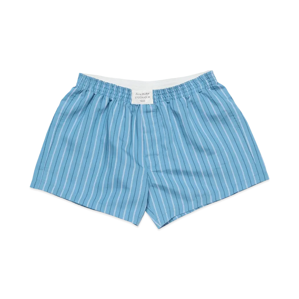 Acne Studios Cotton Shorts "Blue Multi"