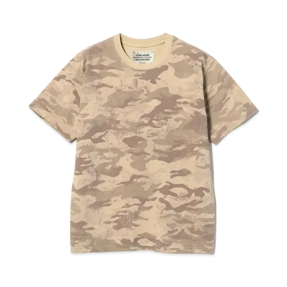 BEAMS FUTURE ARCHIVE Fade Camo T-Shirts "Beige"