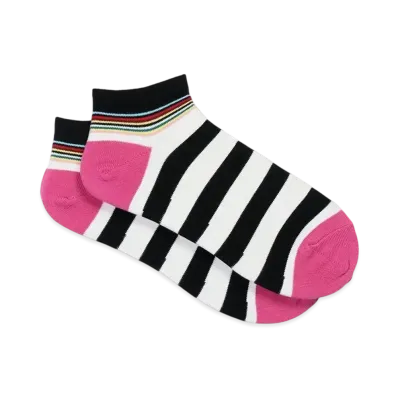 Paul Smith Bold Stripe Short Socks "White"