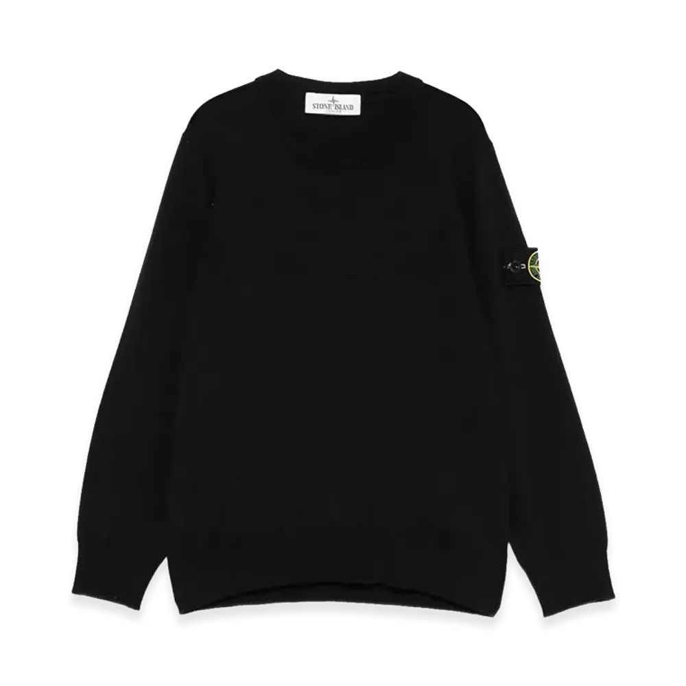 Stone Island Kids Sweaters "Black"