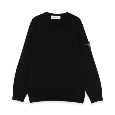 Stone Island Kids Sweaters "Black"