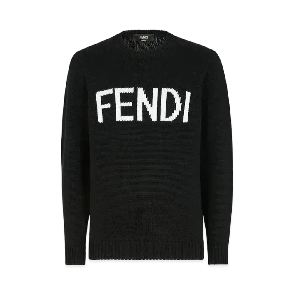 FENDI Men's Wool Sweater "Black"