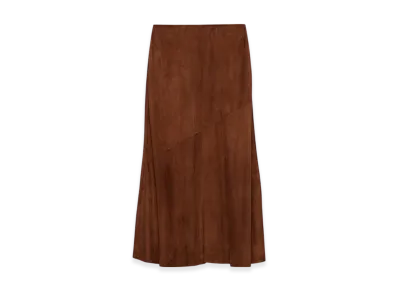 PRADA Women's Suede Skirt "Palisander"