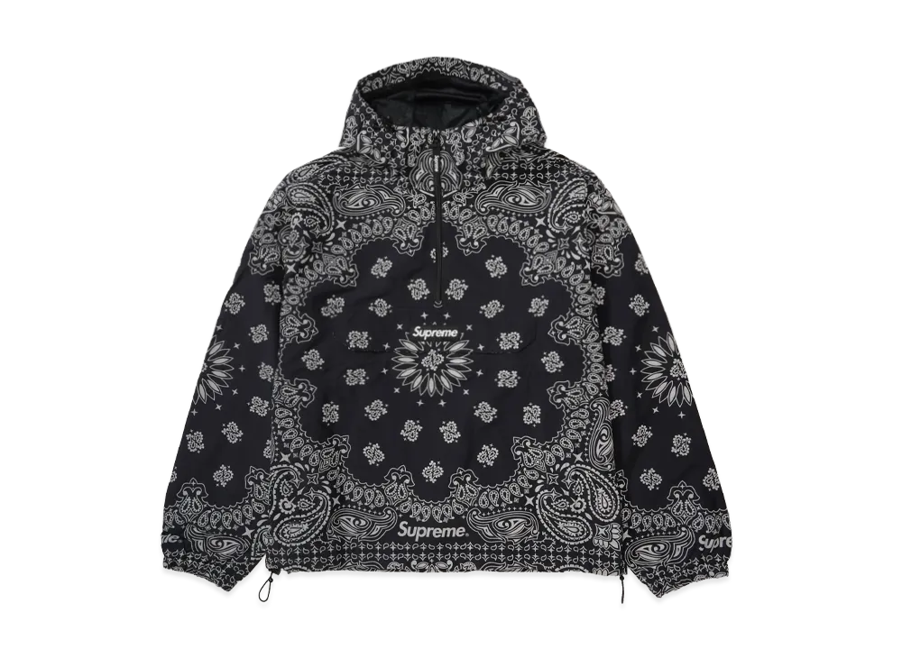 Supreme Reflective Bandana Anorak "Black"