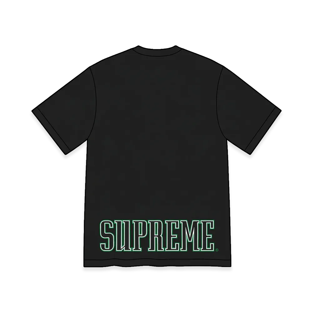 Supreme Contrast Applique S/S Top "Black"