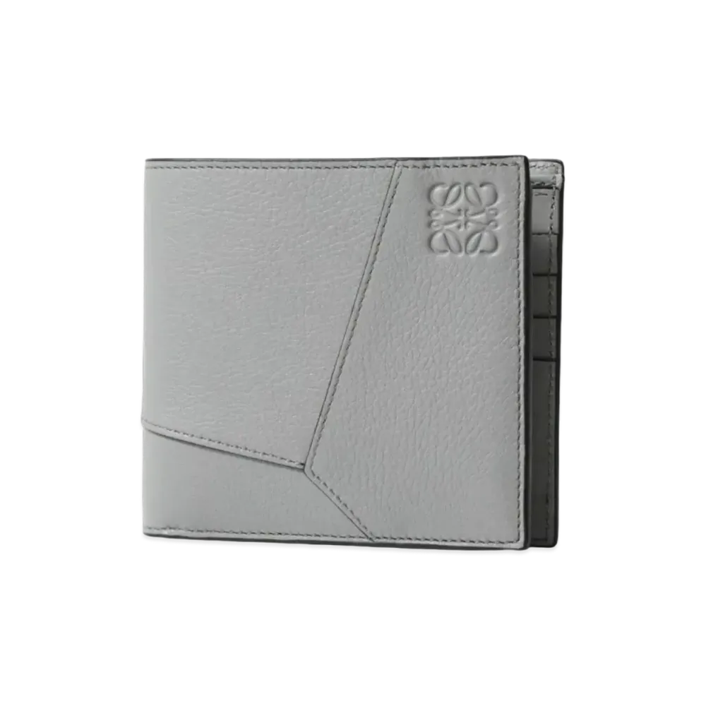 LOEWE Puzzle Bifold Wallet Classic Calf "Asphalt Gray"