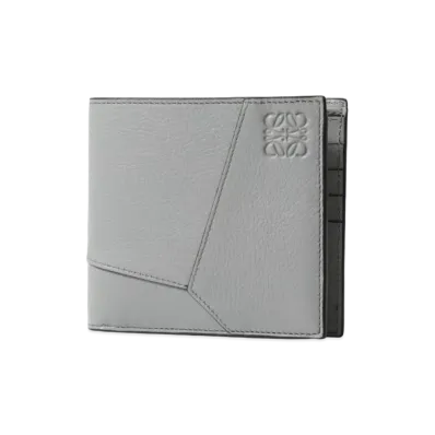 LOEWE Puzzle Bifold Wallet Classic Calf "Asphalt Gray"