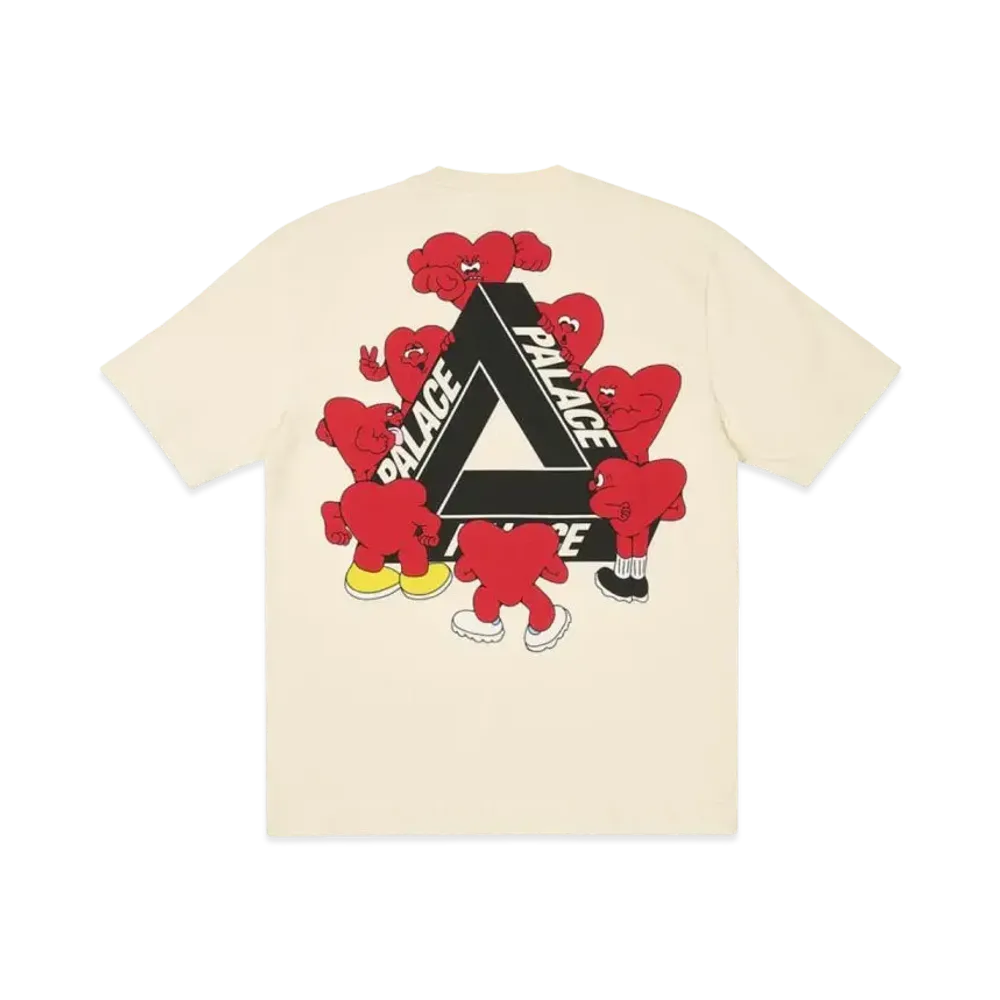 PALACE Tri-Hearts T-Shirt "Soft White"