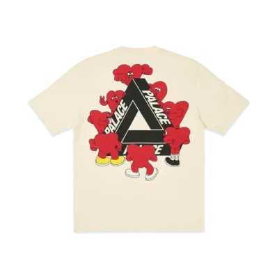 PALACE Tri-Hearts T-Shirt "Soft White"