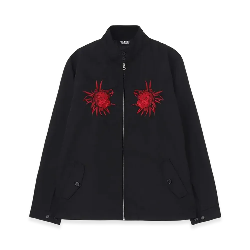 WILDSIDE YOHJI YAMAMOTO T/C Flower Embroidery Swingtop "Red"