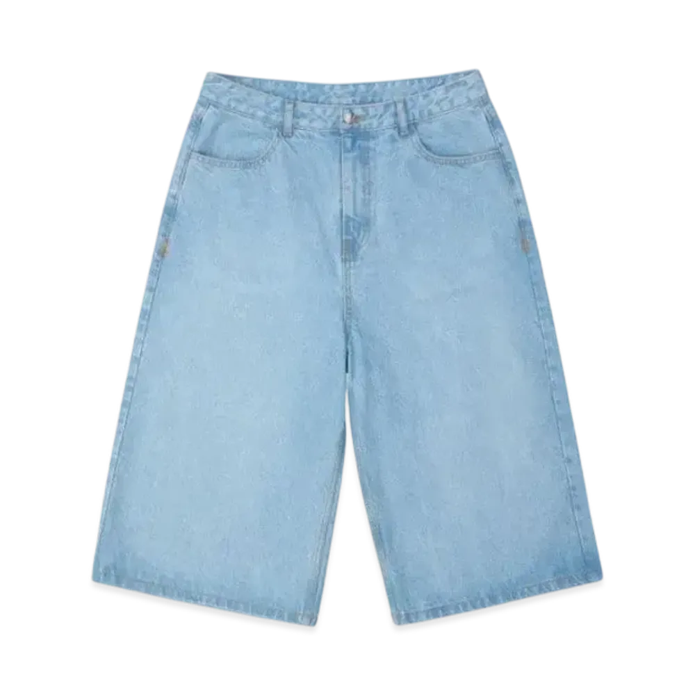 ADERERROR Tag Short Jeans 01 "Sky Blue"