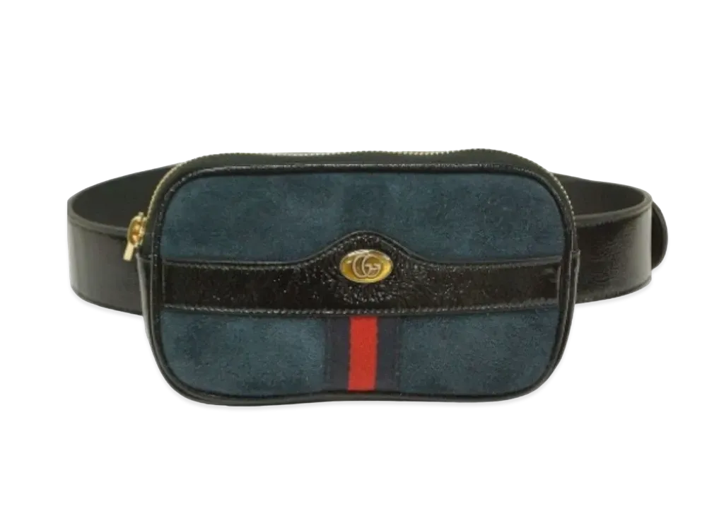GUCCI GG Ophidia Suede "Navy"