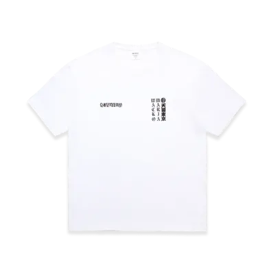 WACKO MARIA x MR.BROTHERS CUT CLUB Washed Heavy Weight T-Shirt "White"