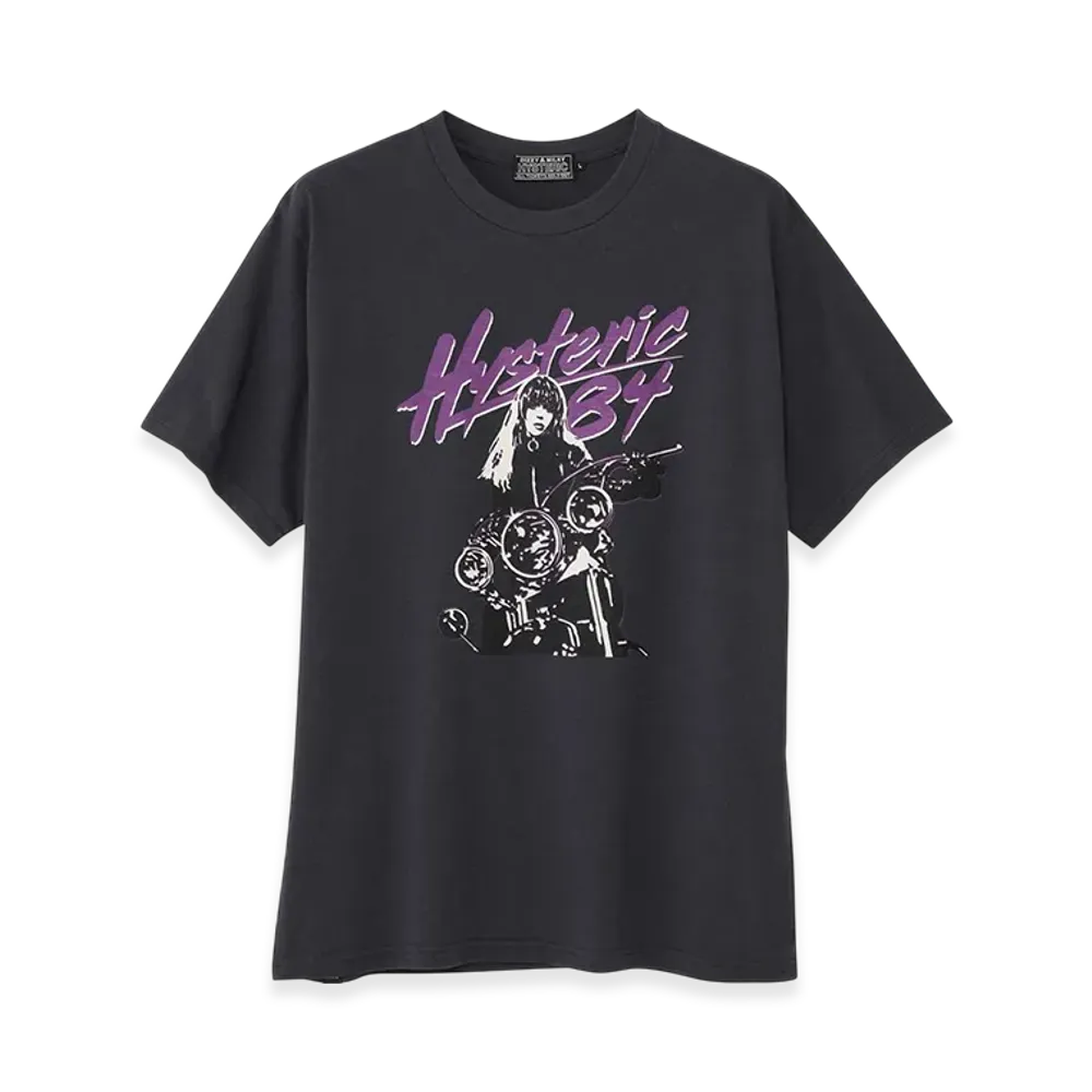 HYSTERIC GLAMOUR Let's Go Crazy T-Shirt "Black" 02251CT22