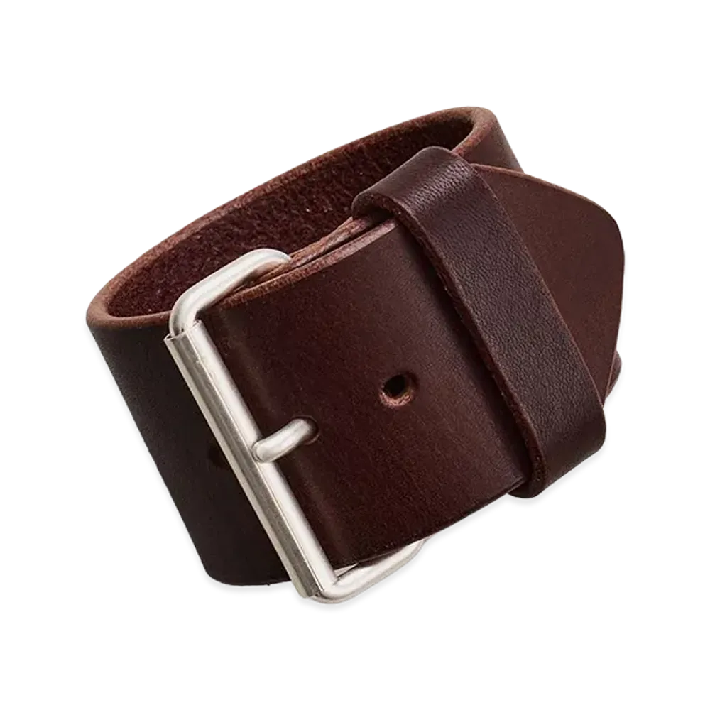 NICENESS Lydia Vacchetta Bullhide Wristband 45mm "Brown"