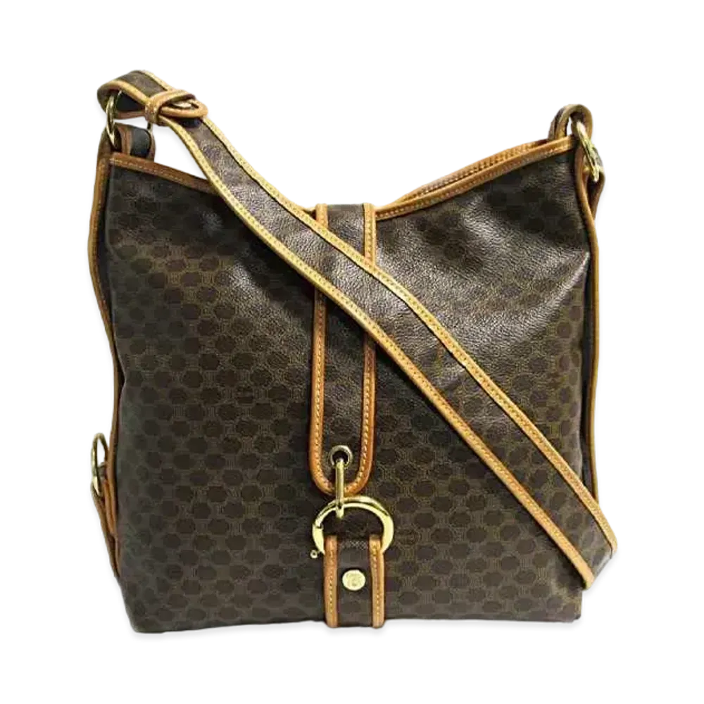 CELINE Makadam Shoulder Bag "Black"