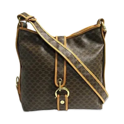 CELINE Makadam Shoulder Bag "Black"