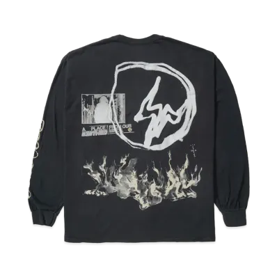 Travis Scott Cactus Jack For Fragment Logo L S "Black"