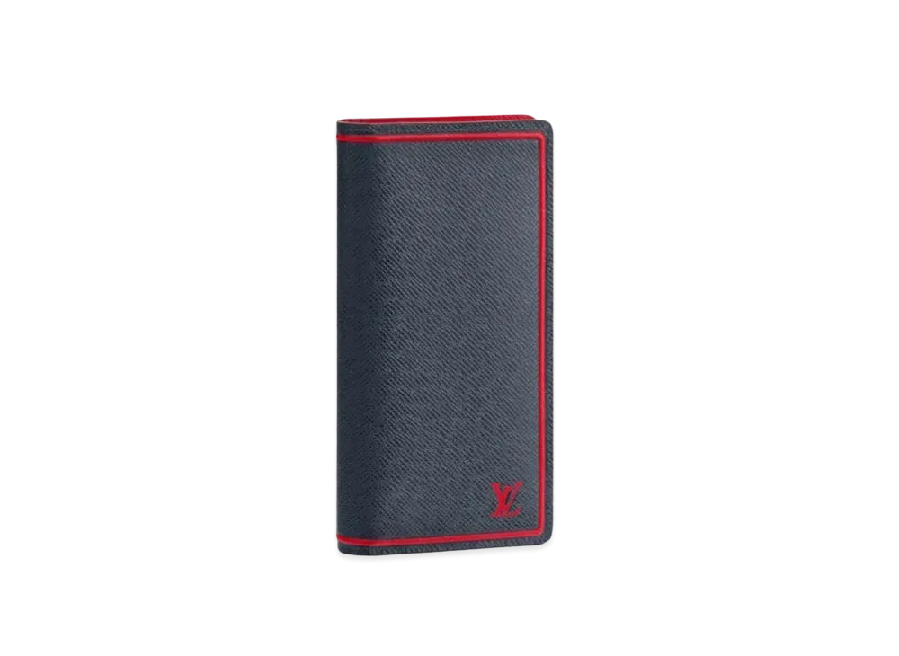 Louis Vuitton Brazza Wallet Taiga "Bleu Marine"